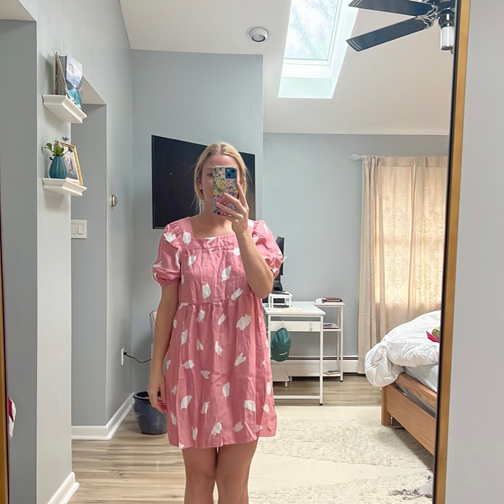 Paint brush baby doll dress